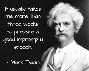 mark twain public speaking