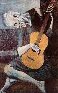 old guitarist picasso art gift